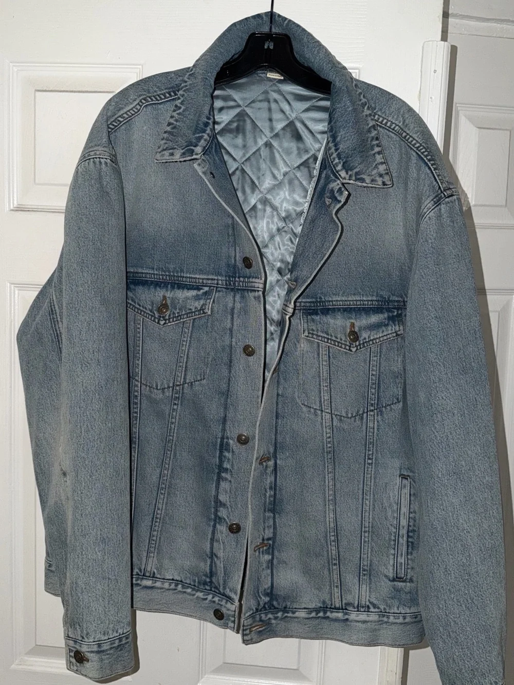 Gucci Light Blue Quilted-Lined Denim Jacket